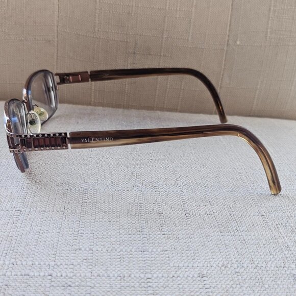 Valentino Women Glasses Frame Brown Tone Eyeglasses 52[]16 135 Eyewear main image 6